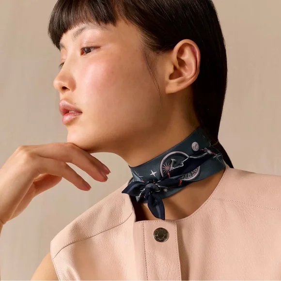 NWT Hermes C'est la Fete Twilly 86 Scarf - Authentic New in Box 100% Silk - Picture 1 of 4